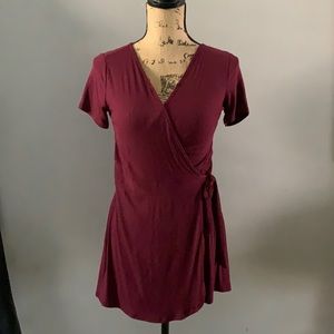 maroon Art Class wrap dress!!